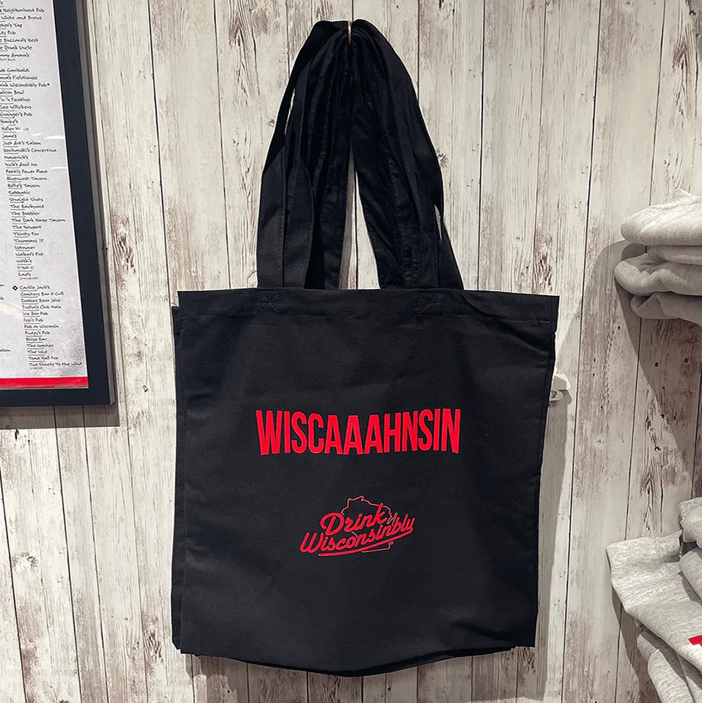 "Wiscaaahnsin" Canvas Tote