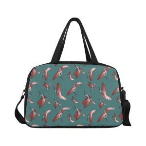 Red Swift Turquoise Fitness Handbag