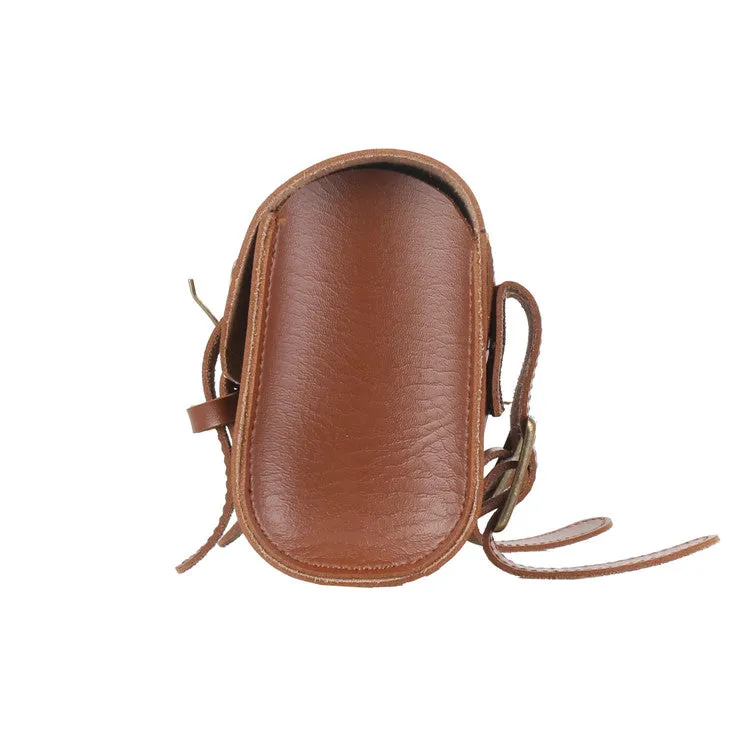 Retro Leather Roll Bag  //  Brown