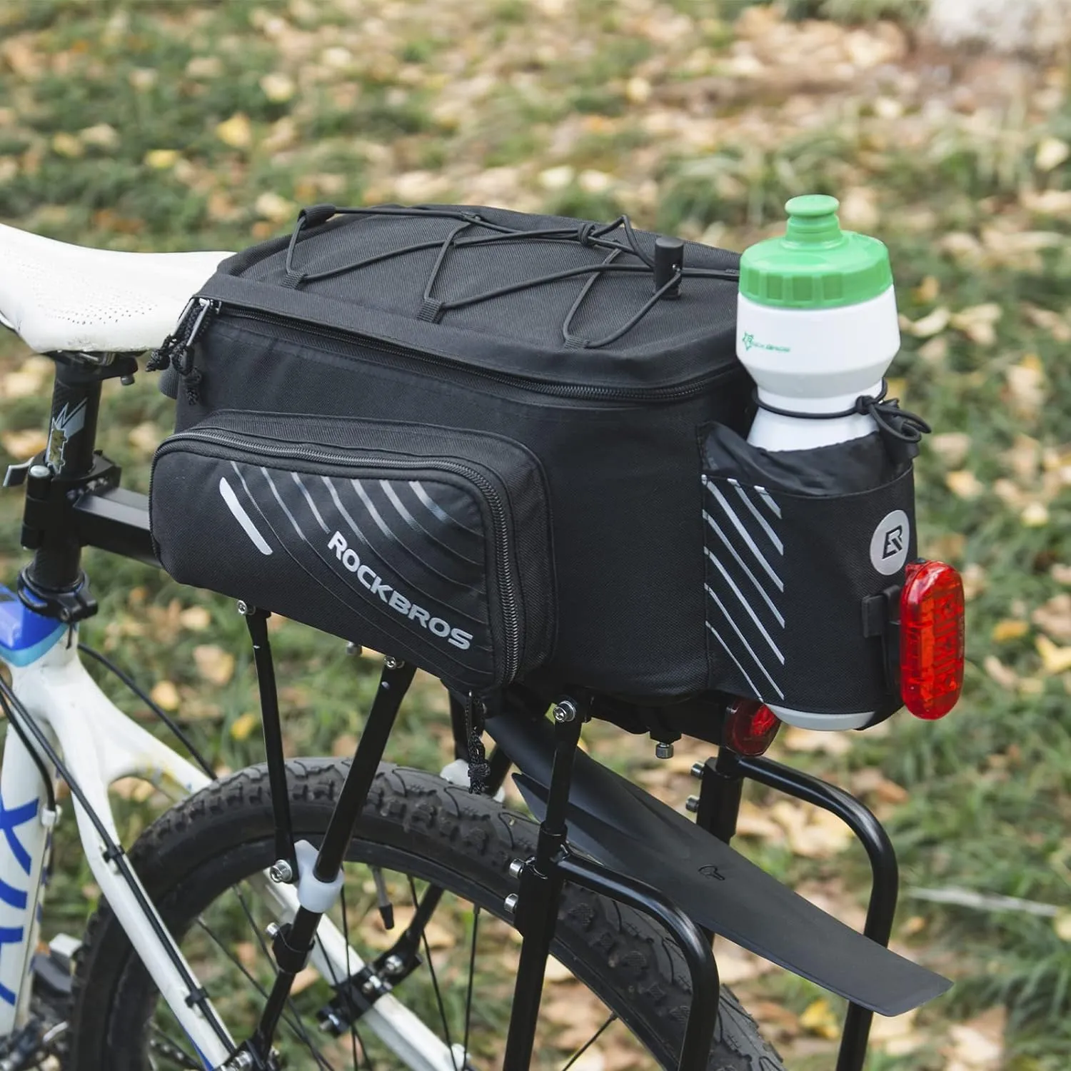 ROCKBROS Bike Rack Bag 13L With Rain Cover