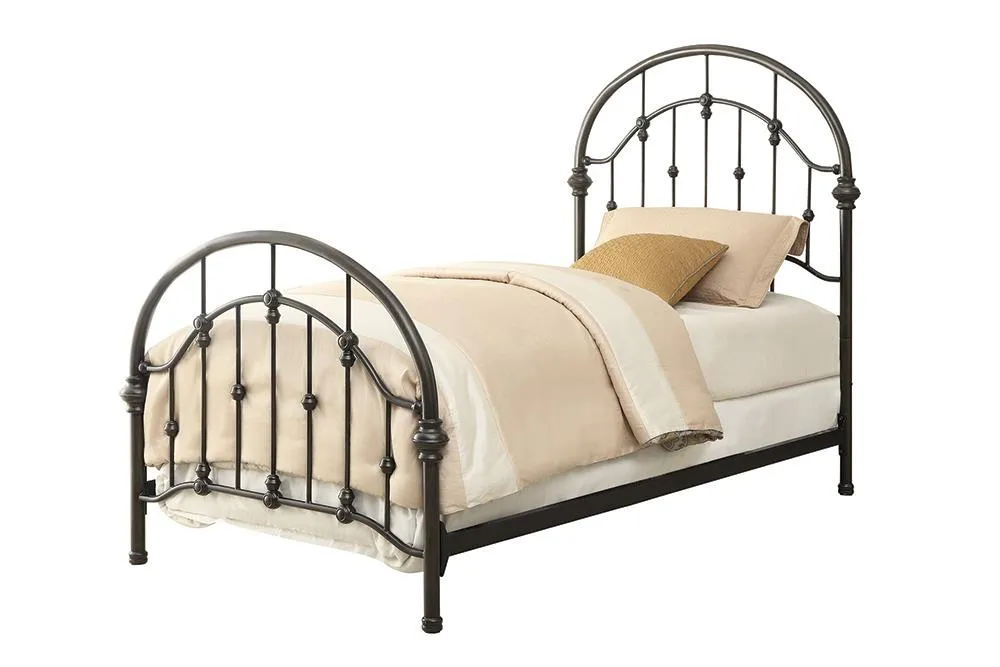 Rowan Twin Bed Dark Bronze - Classic Touch