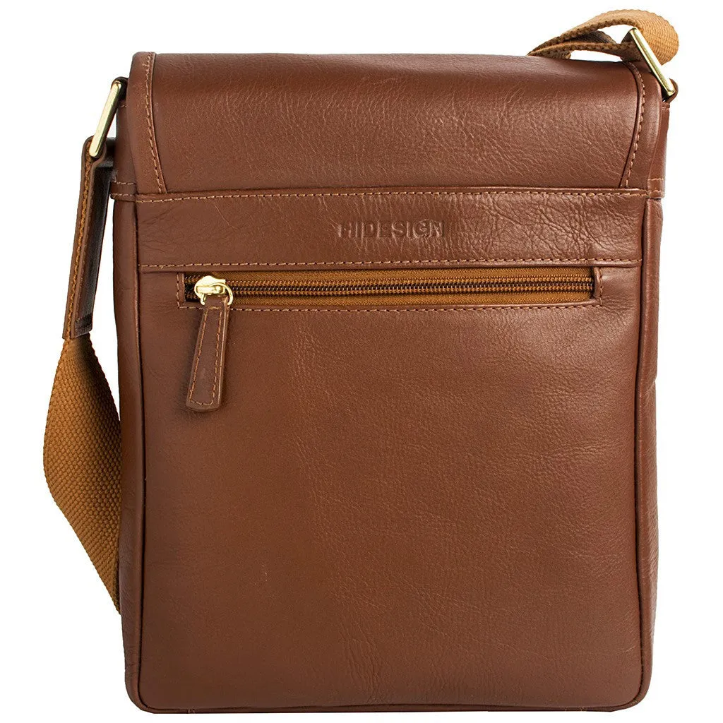 Seattle Leather Crossbody Messenger in Tan