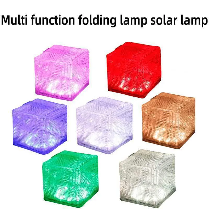 Solar Multi-Functional Folding PVC Clip Mesh Camping LED Outdoor Lights