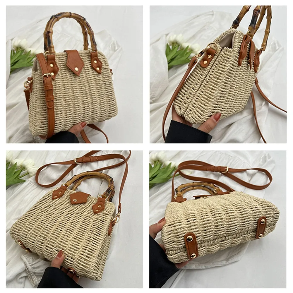 TEEK - Straw Basket Handbag