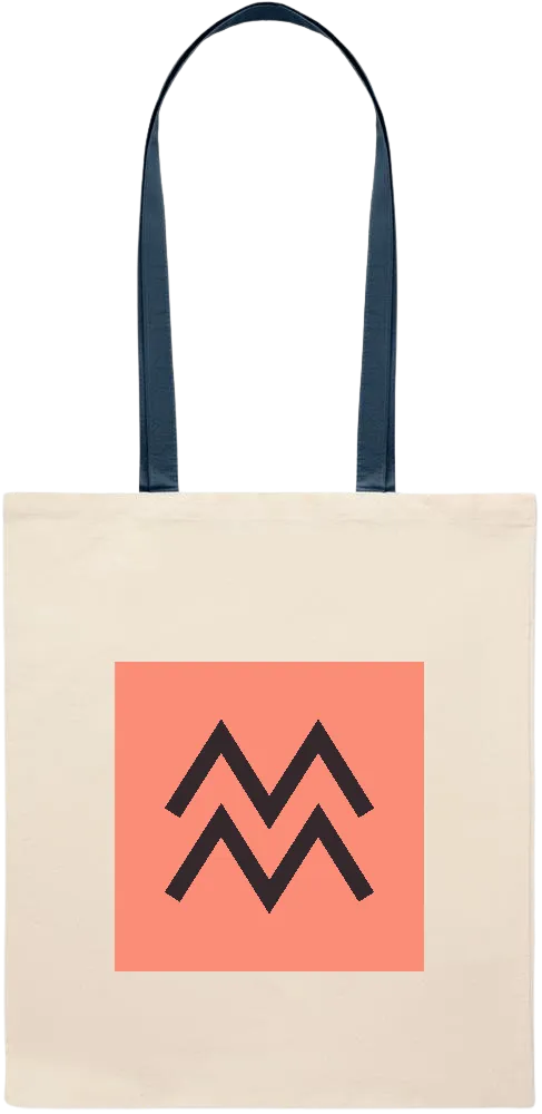 The Water Bearer Design - Essential colored handle tote bag