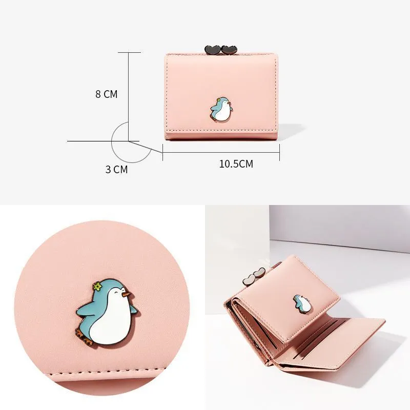 Three Folding Multi-Card Female Wallet