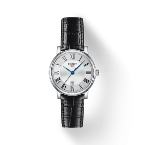 Tissot Carson Premium Black Leather Ladies Watch