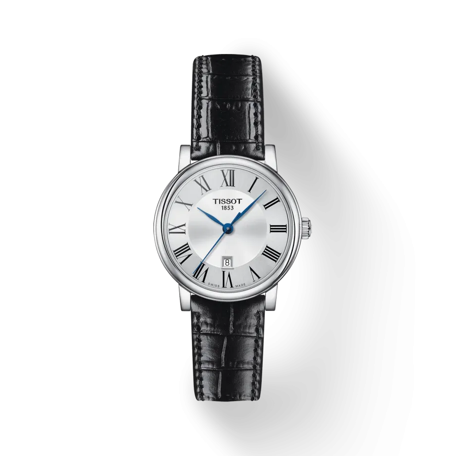 Tissot Carson Premium Black Leather Ladies Watch