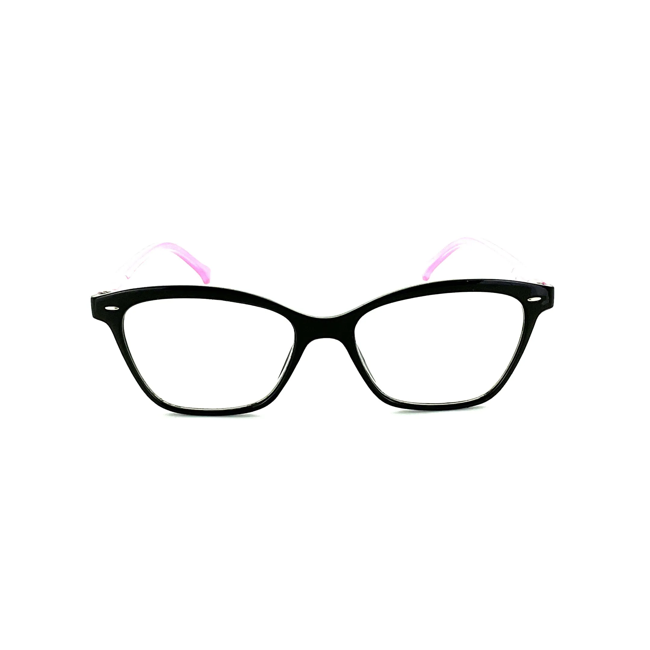 Trendy Fashion Black & Purple Reading Glasses