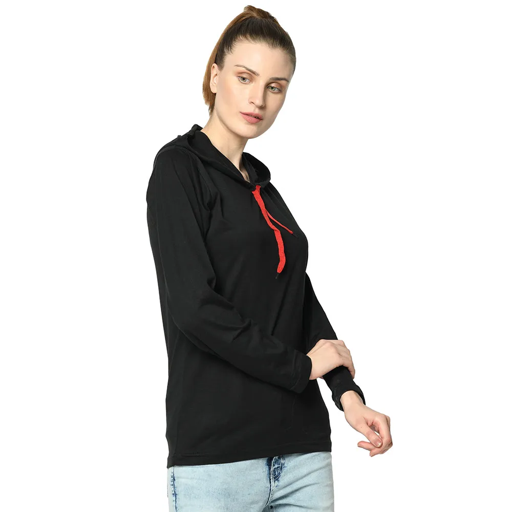 Vimal Jonney Black Color Full Sleeve Tshirt For Women