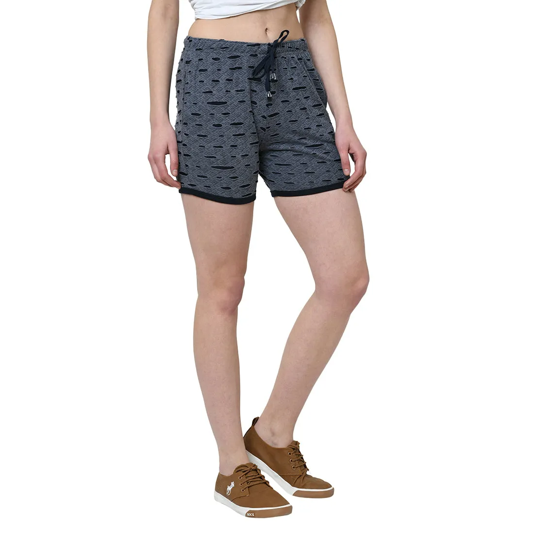 Vimal Jonney Blue Color Shorts For Women