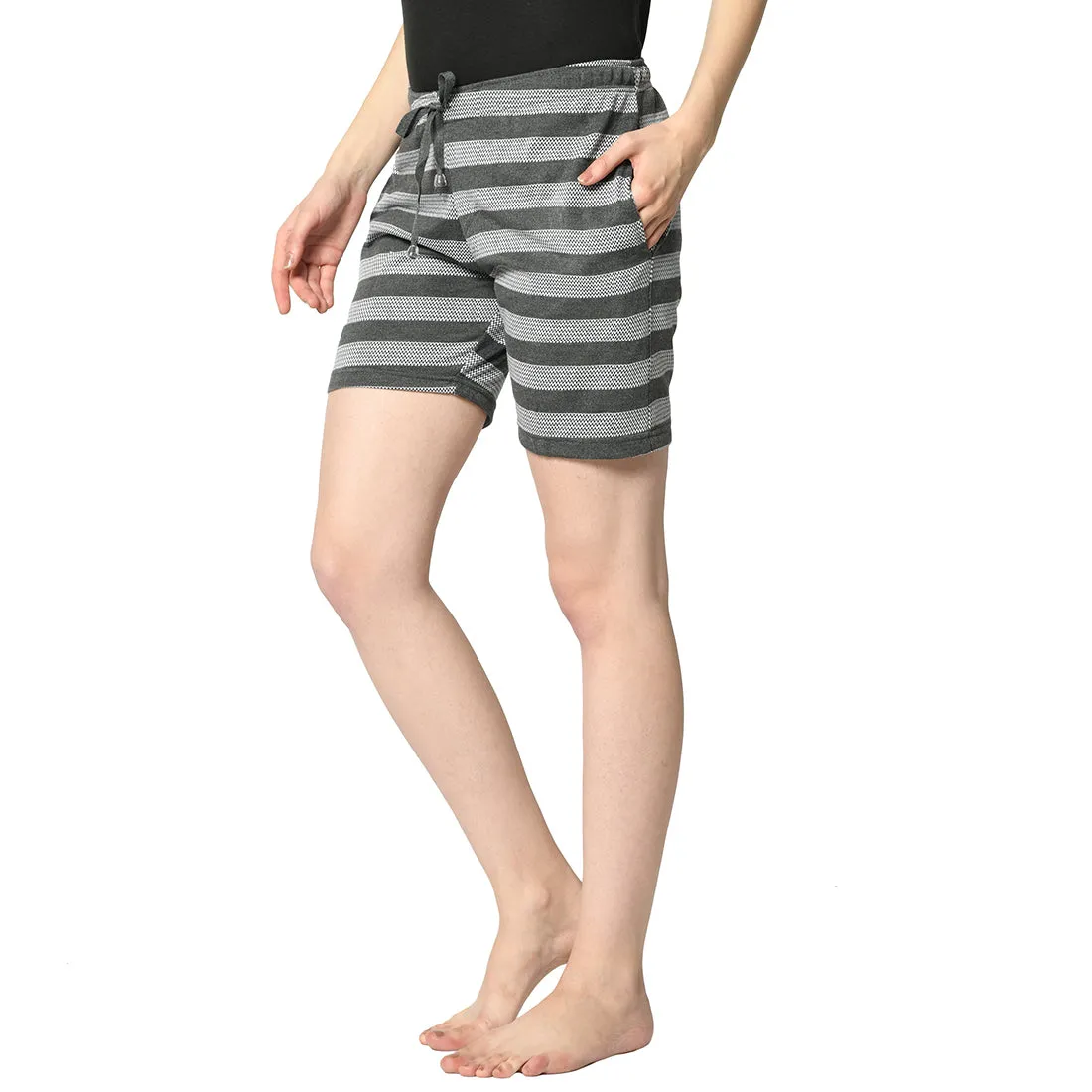 Vimal Jonney Grey Shorts For Women's