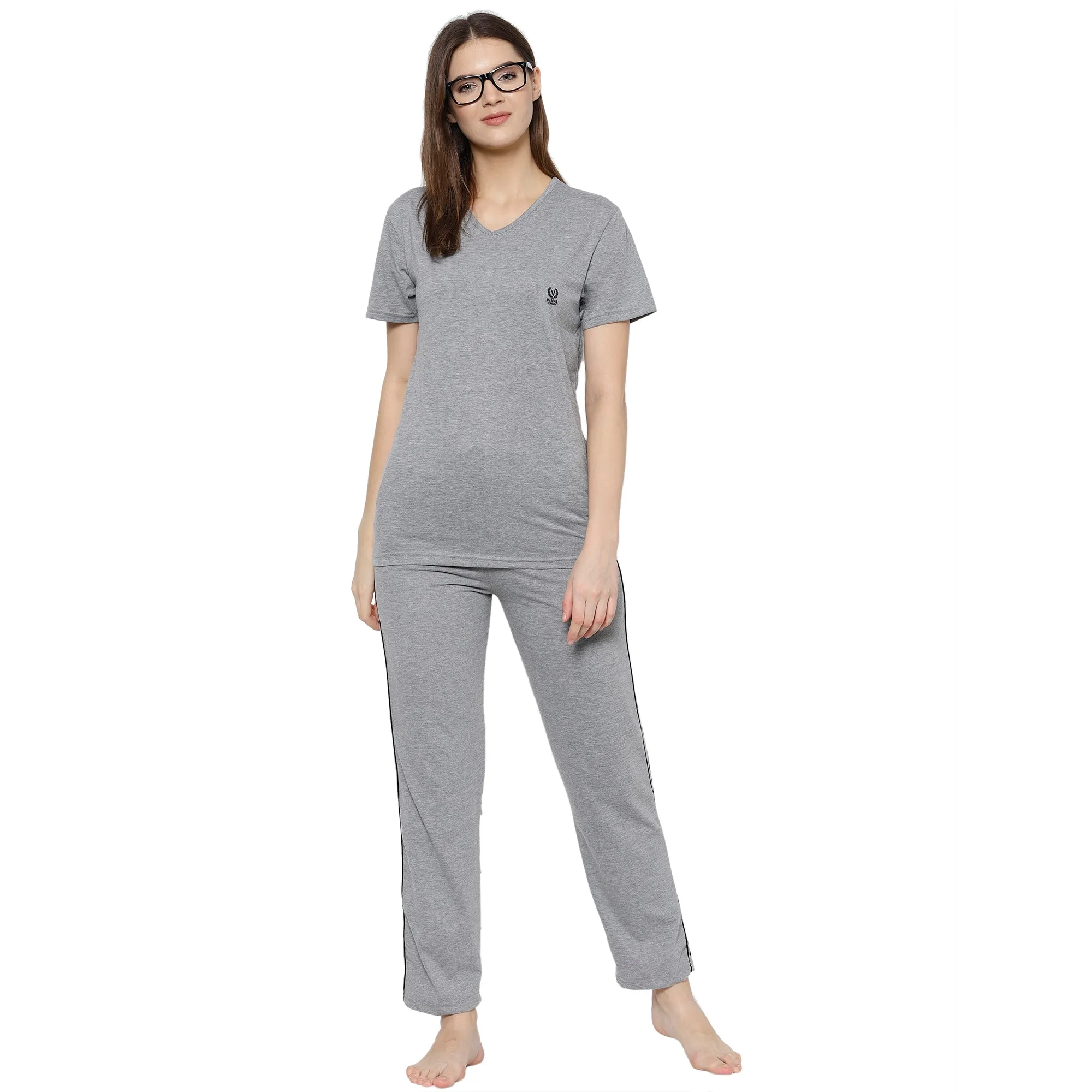 Vimal Jonney Grey Women's Night Suit