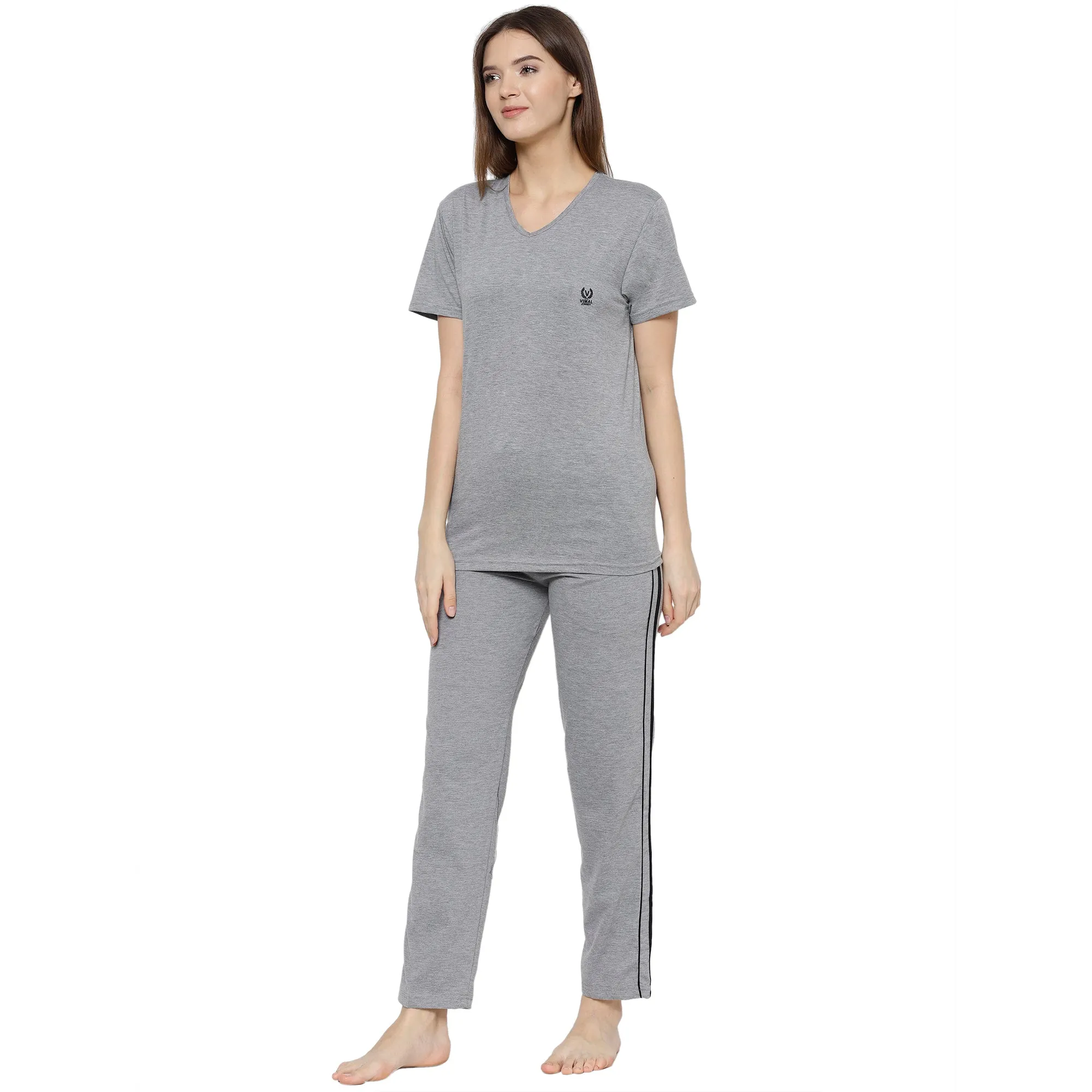 Vimal Jonney Grey Women's Night Suit