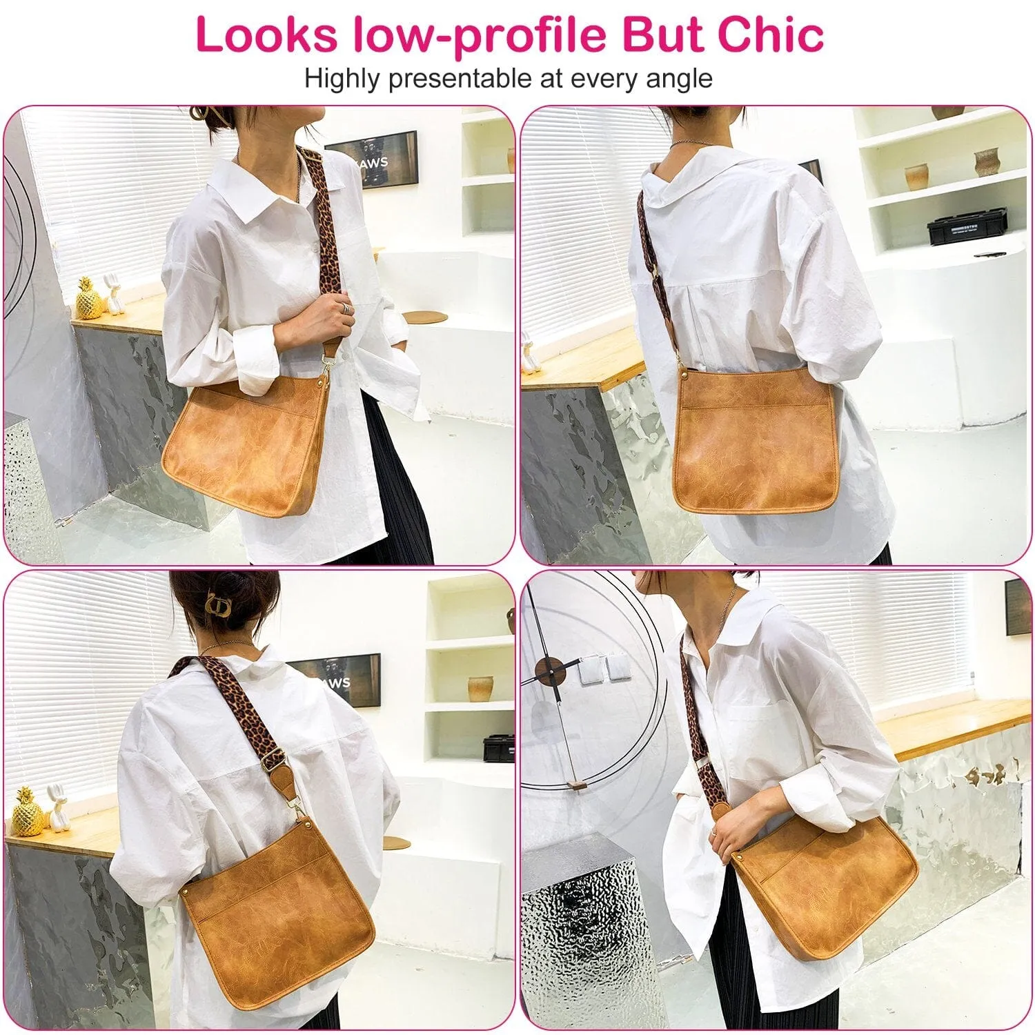 Women Fashion Leather Crossbody Bag