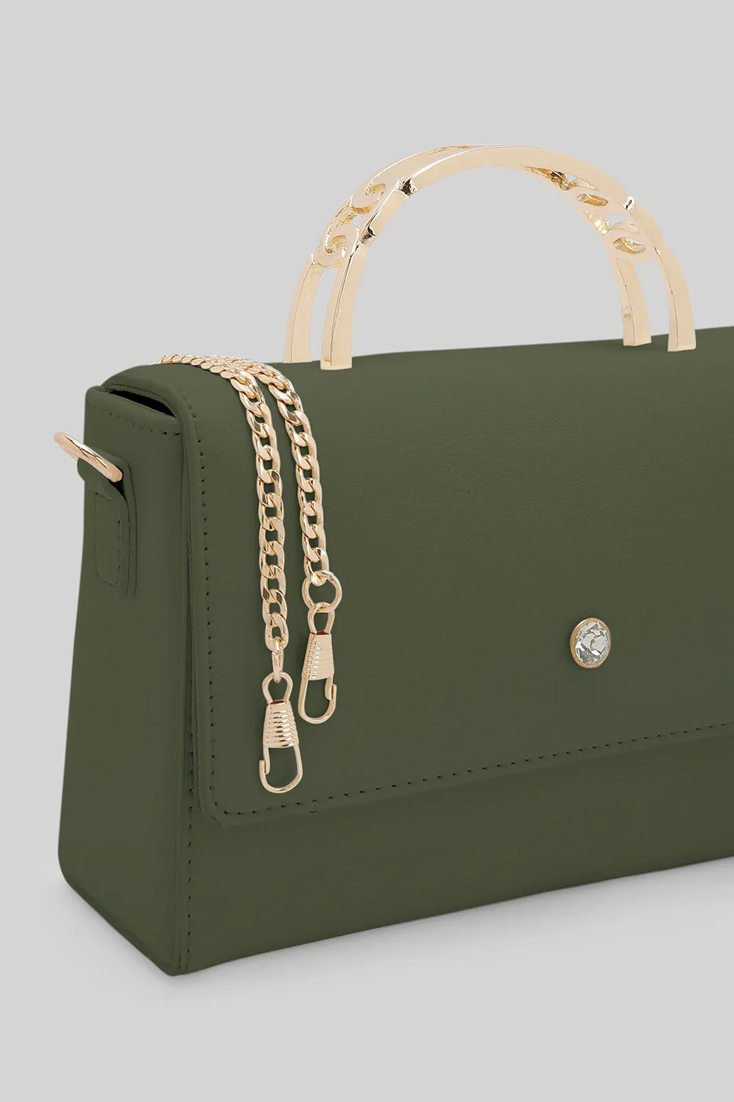 Women Green Two Faced Cross Body Bag