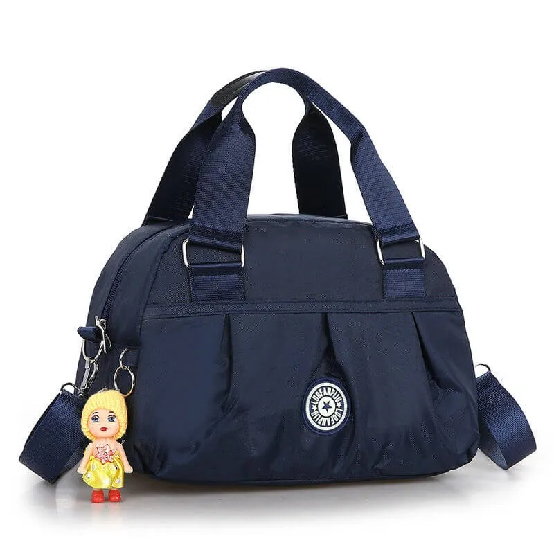 Women's large capacity nylon fabric waterproof casual shoulder bag