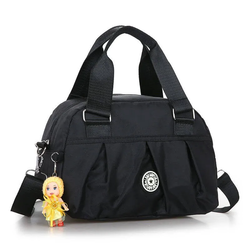 Women's large capacity nylon fabric waterproof casual shoulder bag