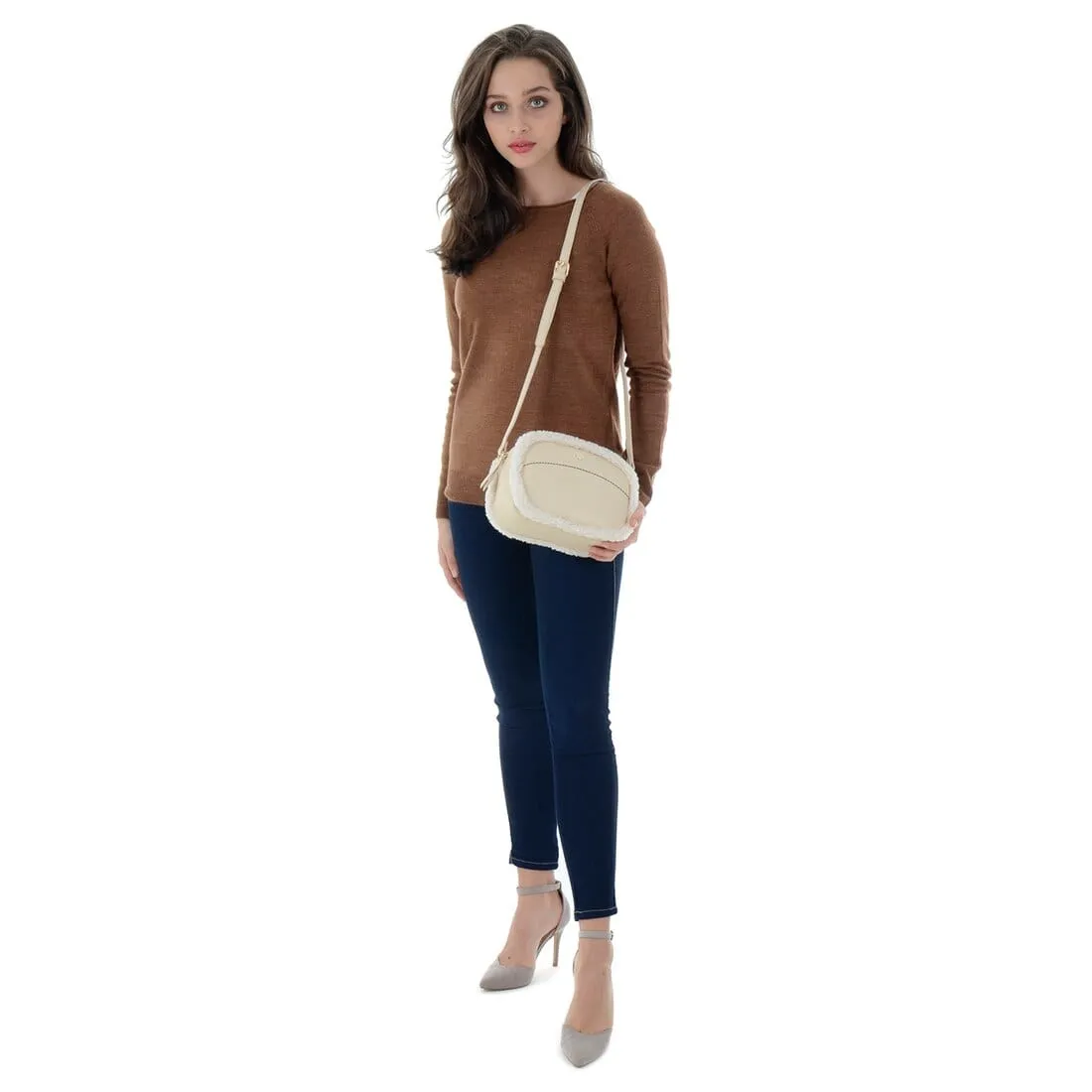 Womens Lexi Faux Leather Shoulder Bag Crossbody Handbag