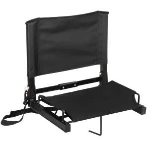 ZENY™ Folding Stadium Seat Chair for Bleachers Delux Wide Bleacher Seats with Shoulder Straps